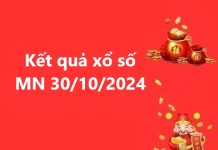 Kết quả xổ số MN 30/10/2024