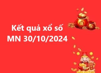 Kết quả xổ số MN 30/10/2024